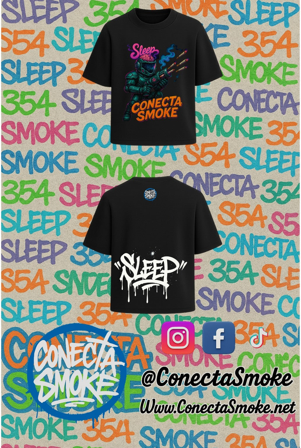 Playera "Sleepstronauta - Fuego en el Espacio"