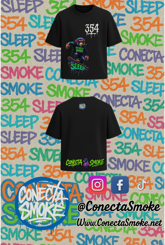 Playera "Skate Trip 354 - Calle y Neón"