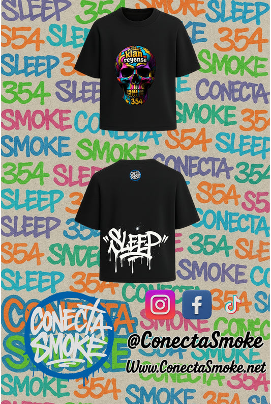Playera "Klan Reyense 354 - Calavera Psicodélica"